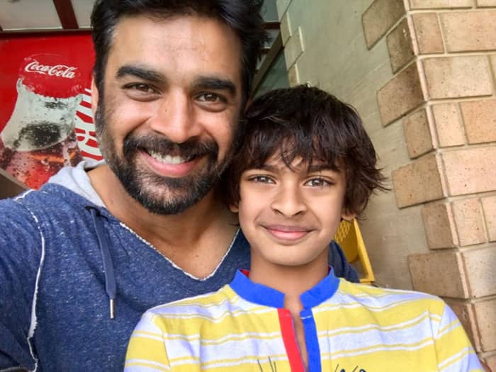 actor madhavan son won the national level game