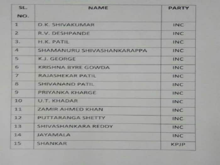 Zameer Ahmed gets two portfolios, no ministry to MB Patil? Here are the portfolio details