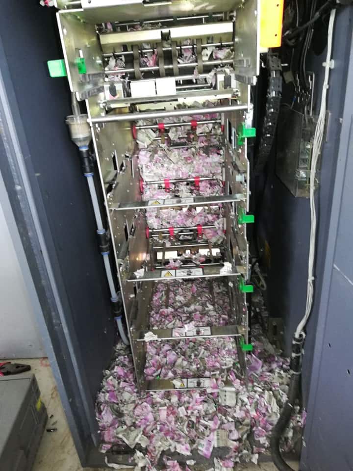 Mice chew through 2000 rupees Note's in ATM