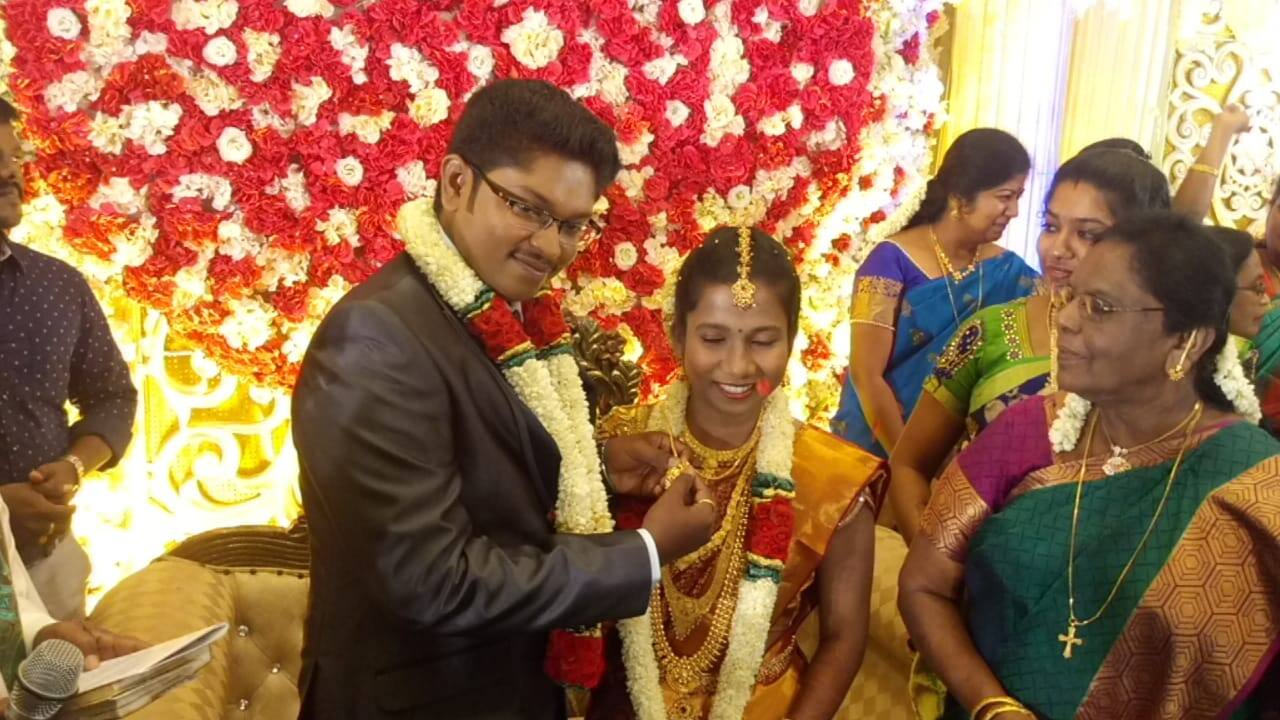 Couple gets married peacefully to restore the recent havoc in Thoothukudi