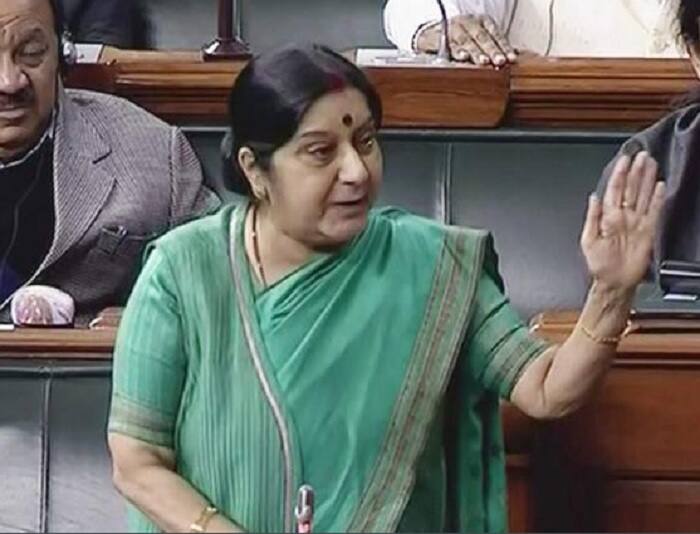 External Affairs Minister Sushma Swaraj says that Hindu population has risen in Bangladesh