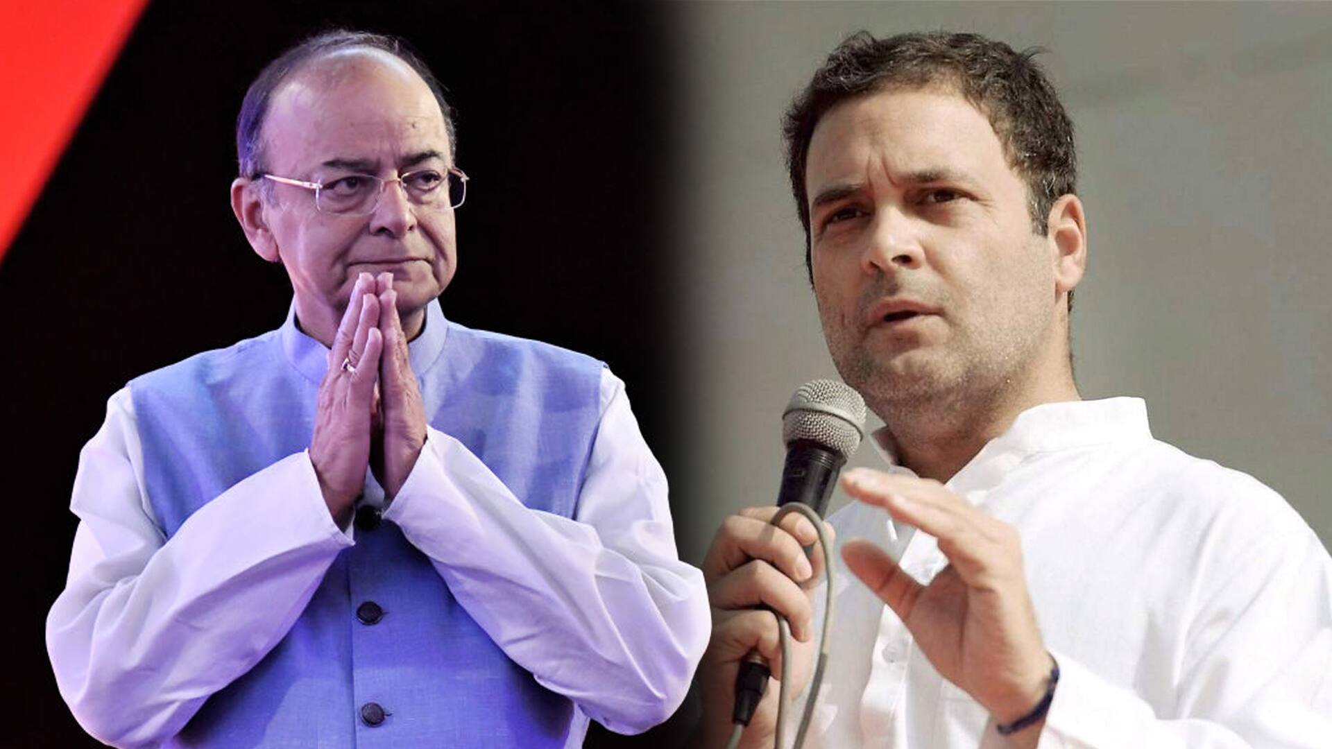 FM Arun Jaitley on Rahul Gandhi’s trust vote speech:  If this was his best argument for 2019, God help his party