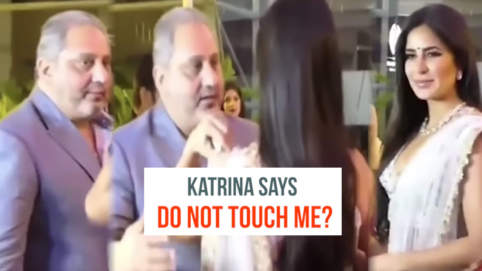 katrina kaif refuse to hug a businessman in purna patel wedding