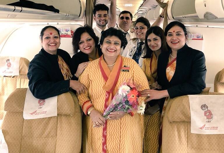 Air India pilot flies with mother on her last day as air hostess