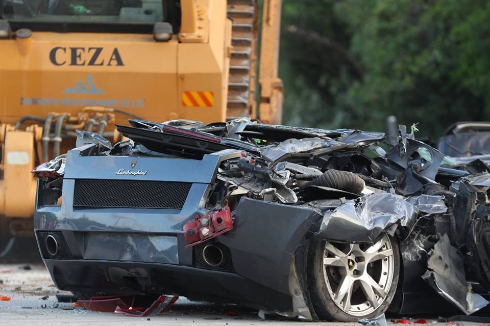 LAMBORGHINIS AND PORSCHES CRUSHED IN CRACKDOWN ON CRIME