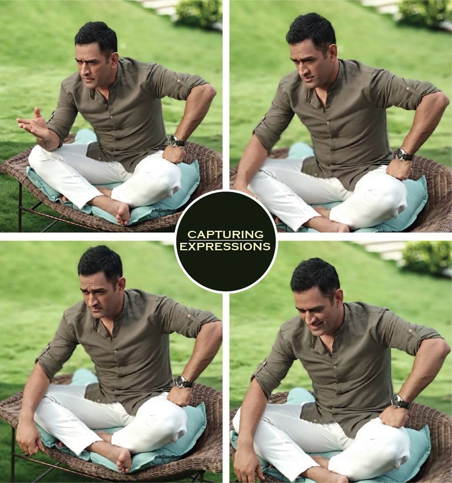 MS Dhoni Makes The Most of His Time off Cricket on Shoot