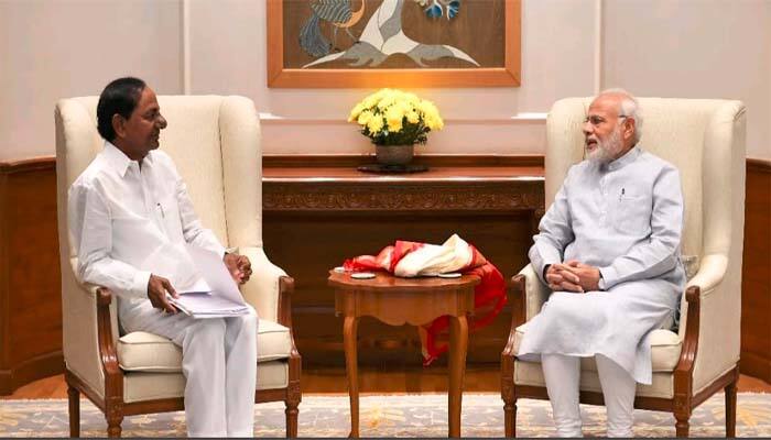 KCR meets PM Narendra Modi