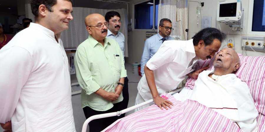 Karunanidhi health condition Kauvery hospital; Stalin Important advice