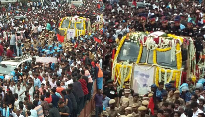 Karunanidhi funeral is live on Jaya Plus TV; TTV Dhinakaran
