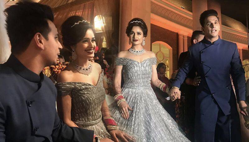 Prince Narula and Yuvika Chaudhary wedding reception pictures and videos