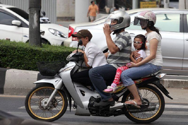 helmet is mandatory for sitting in back side of bike