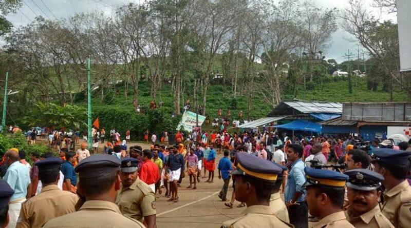 protesters in sabarimala arrested