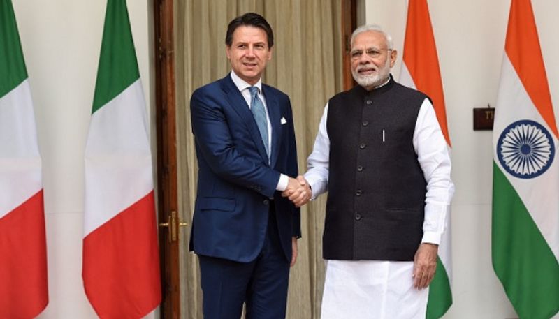 India-Italy Technology Summit Giuseppe Conte Narendra Modi Leonardo Make in India