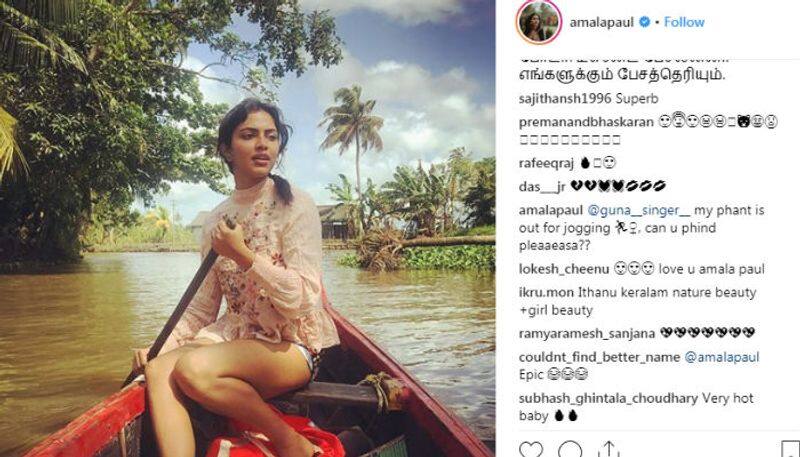 actress amala paul gives reply to teasing comment on instagram