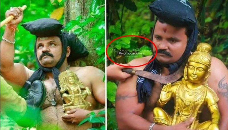 real story behind the viral picture of ayyappan devotee