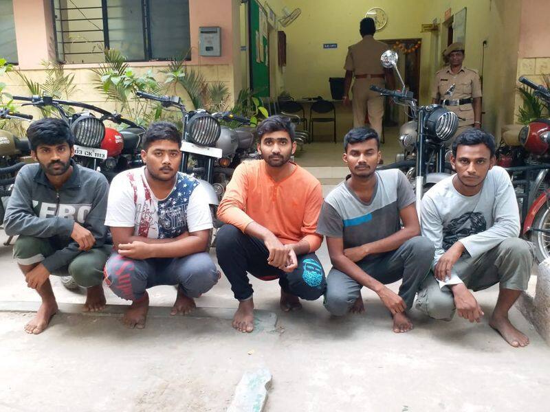Bengaluru Police nab gang of thieves stealing Royal enfield bike