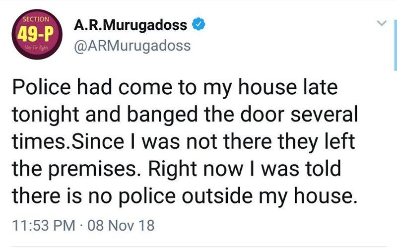 director murugadoss police protection
