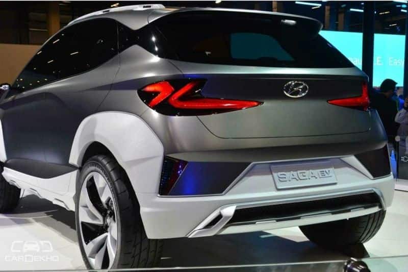 Hyundai Saga concept debuts Could launch as i20 based electric SUV in 2019