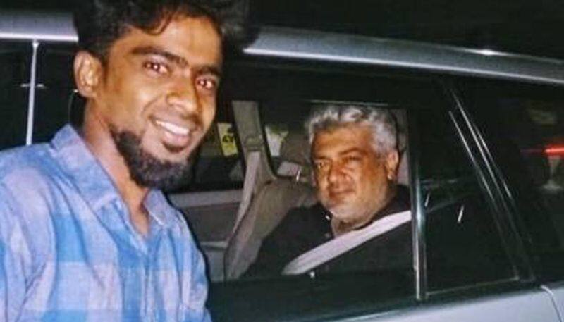 Ajith fan chased his car