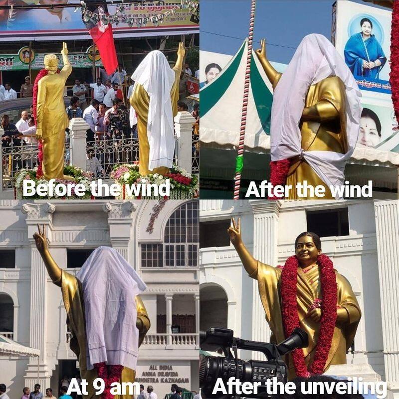 Jayalalitha Statue Controversial