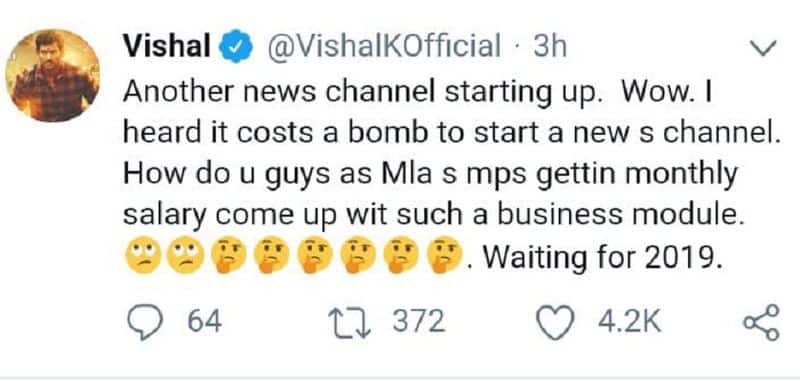 vishal tweet about news j