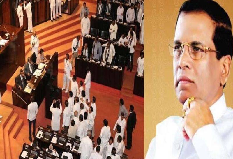 srilanka parliment fight