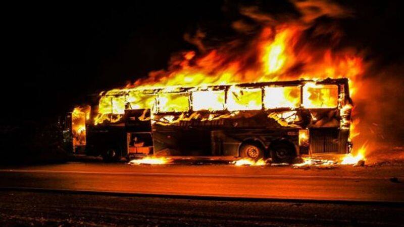 Zimbabwe bus fire... 40 people feared killed