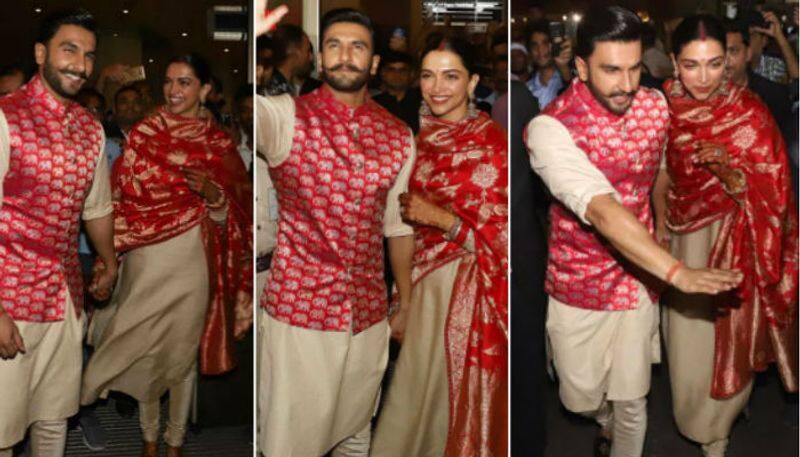 deepika and ranveer back to mumabi after marriage at italy