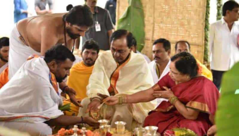 telangana chief minister organised yagna before election date