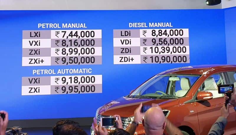 New Maruti Suzuki Ertiga launched at Rs 7.44 lakh