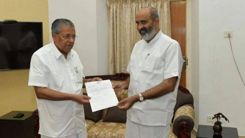 Kerala Minister Mathew T.Thomas resigned