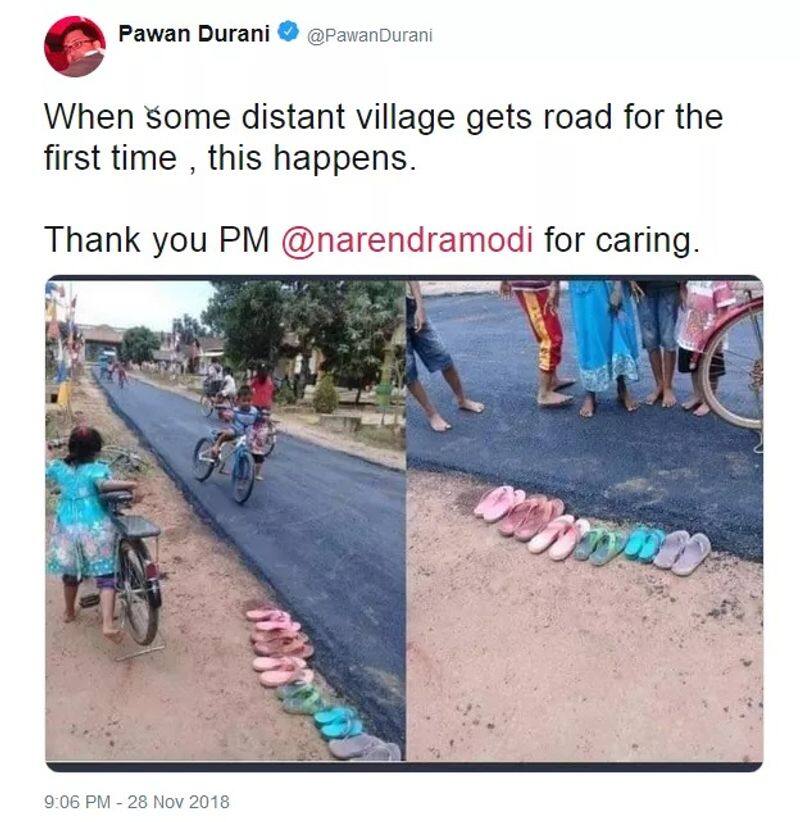 Viral Check Reality behind the newly constructed road photo