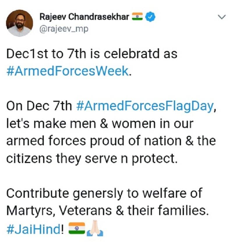 flag day rajeev chndrasekar  twitter