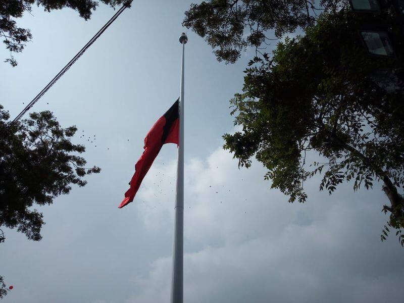 DMK Flag at Anna arivalayam