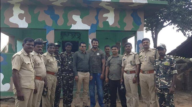 Challenging Star Darshan helps to Wild life department employees in Chamrajanagara