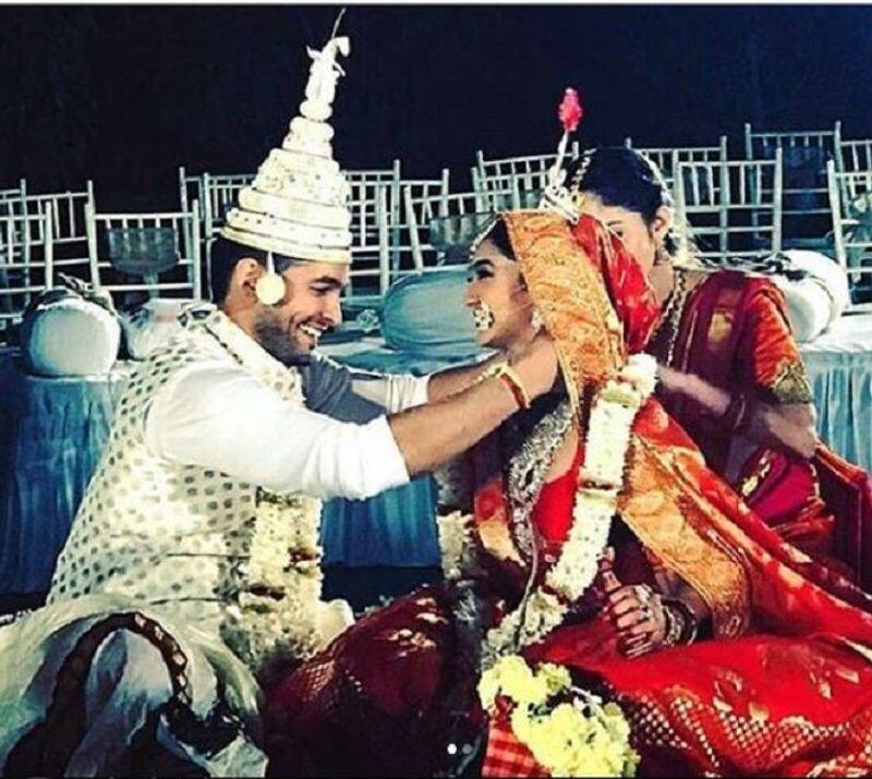 Diganth and Aindrita Ray got married in Resort