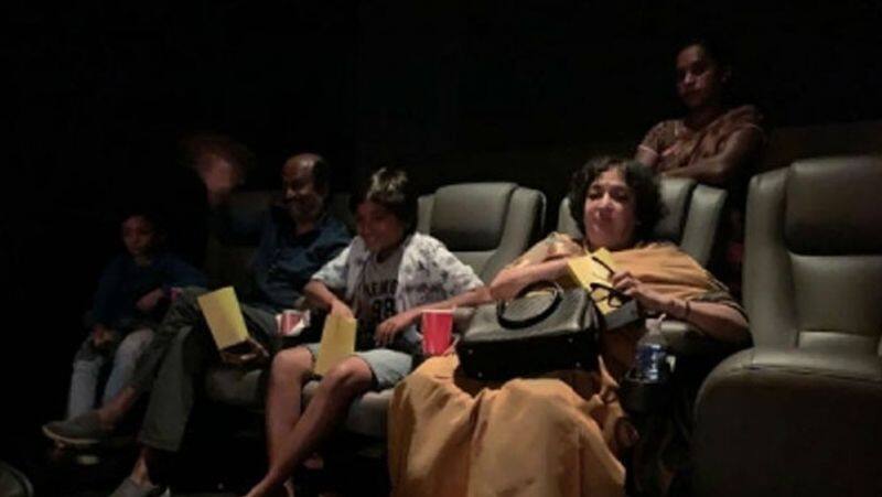 Rajini to watch Movie...familys bad behavior at theater