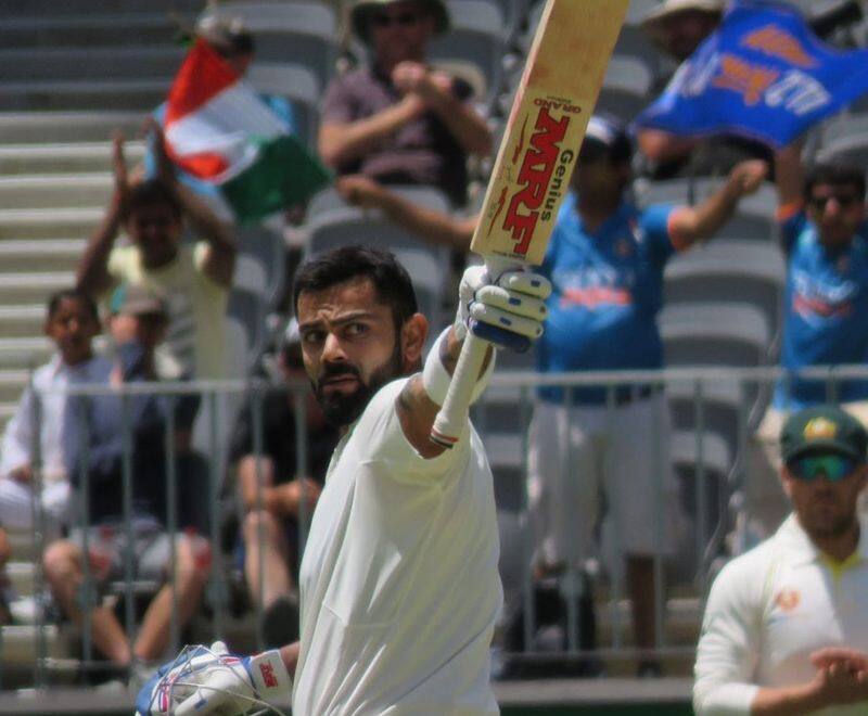 virat kohli is the first indian batsman scores century in pink ball