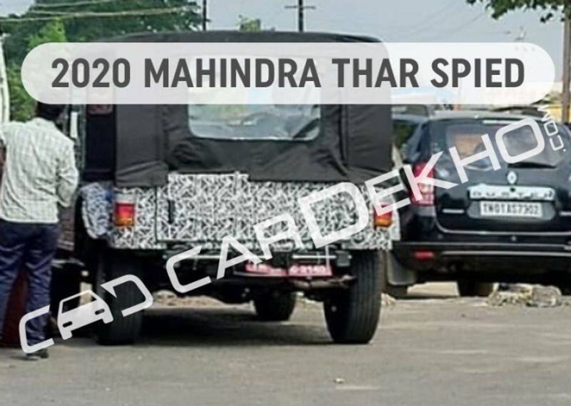 2019 Mahindra Thar Spotted For The First Time Looks Bigger Report