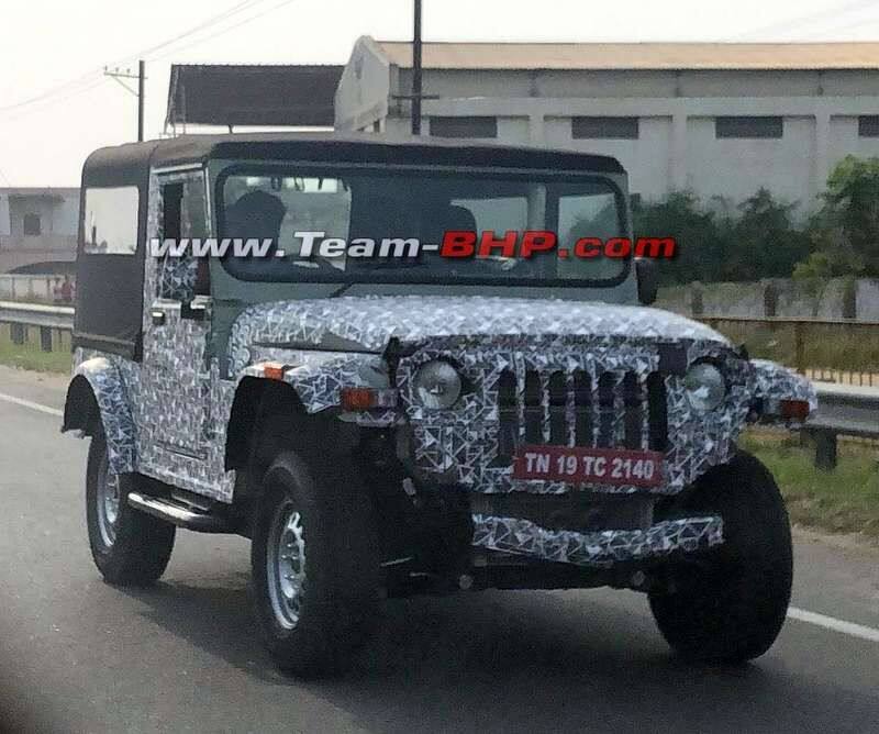 New Mahindra Thar Again Spotted In Camera