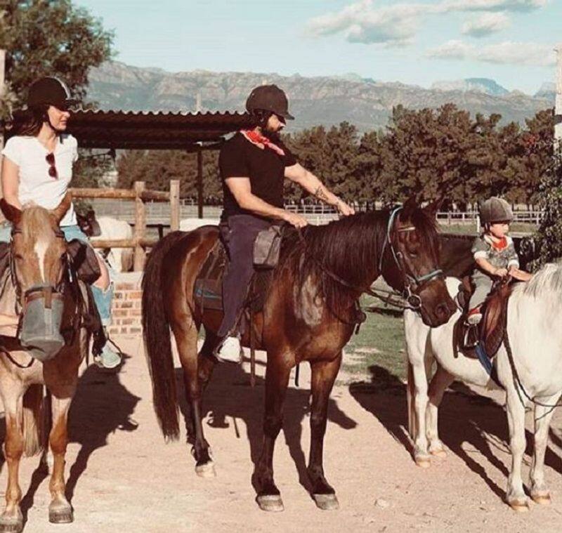 Taimur Ali Khan rides horses with parents Kareena Kapoor and Saif Ali Khan