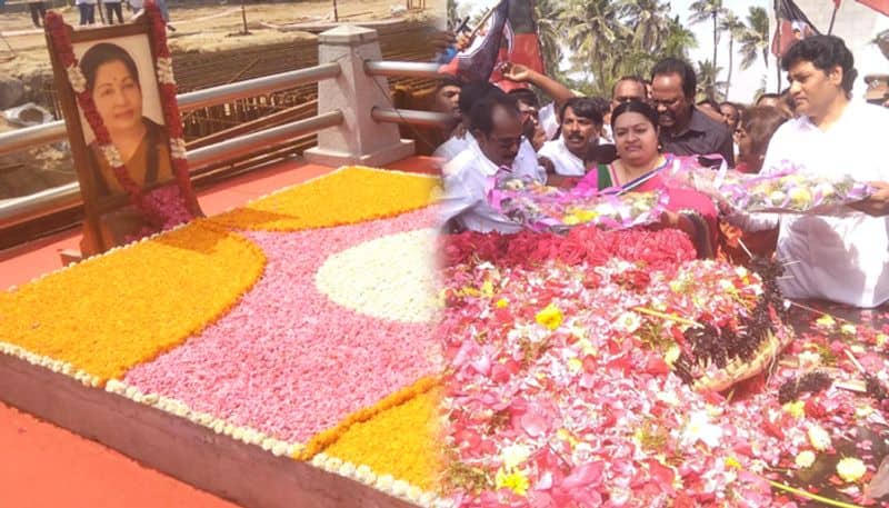 MG Ramachandran Death Anniversary Jayalalithaa Memorial Deepa Jayakumar