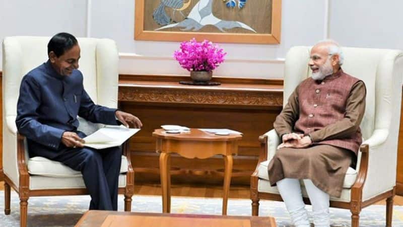 Telangana CM Chandrashekar Rao meets PM Modi