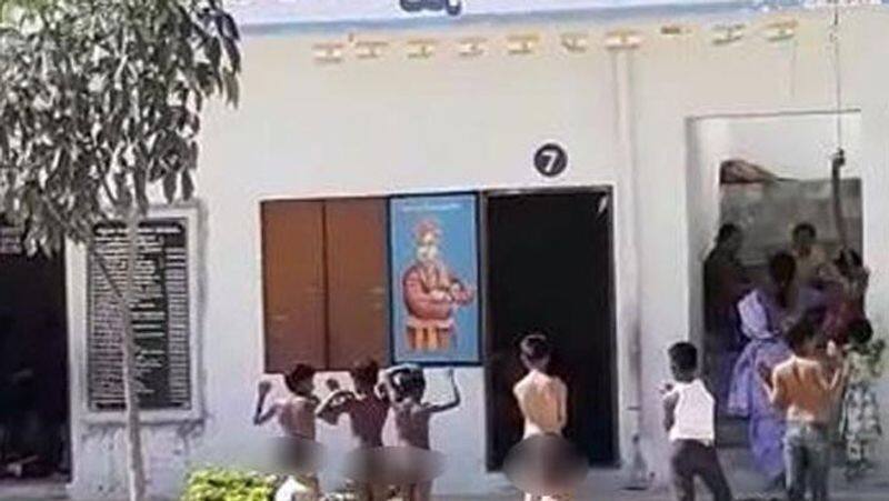 school makes latecomers stand naked outside school building issue