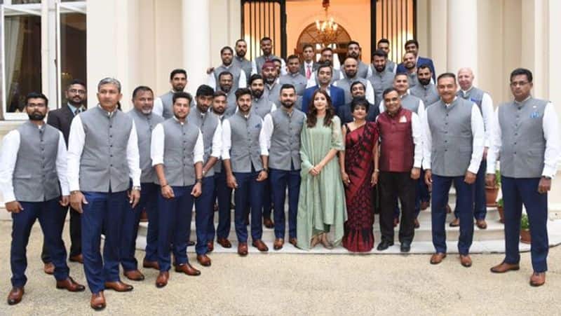 Team India visit Australia Prime minster house Virat Kohli Wife Anushka Sharma photo Viral