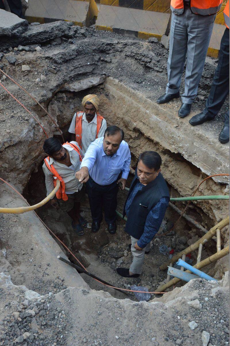 Principal Secretary Municipal Administration Arvind Kumar inspected the storm water drains in the old city