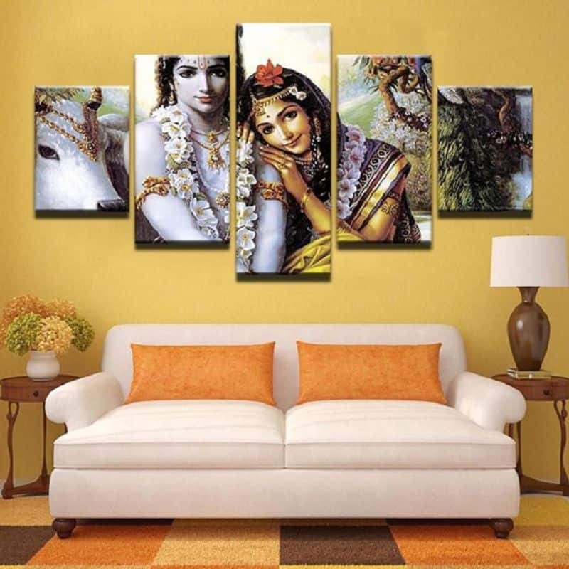 Radha krishna photo solves miss understanding in Living Room