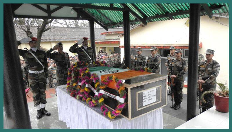 army pays tribute to  Martyr Maj Shashi Dharan V Nair