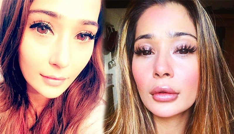 tv actress sara khan trolled by users over her cosmetic lip surgery