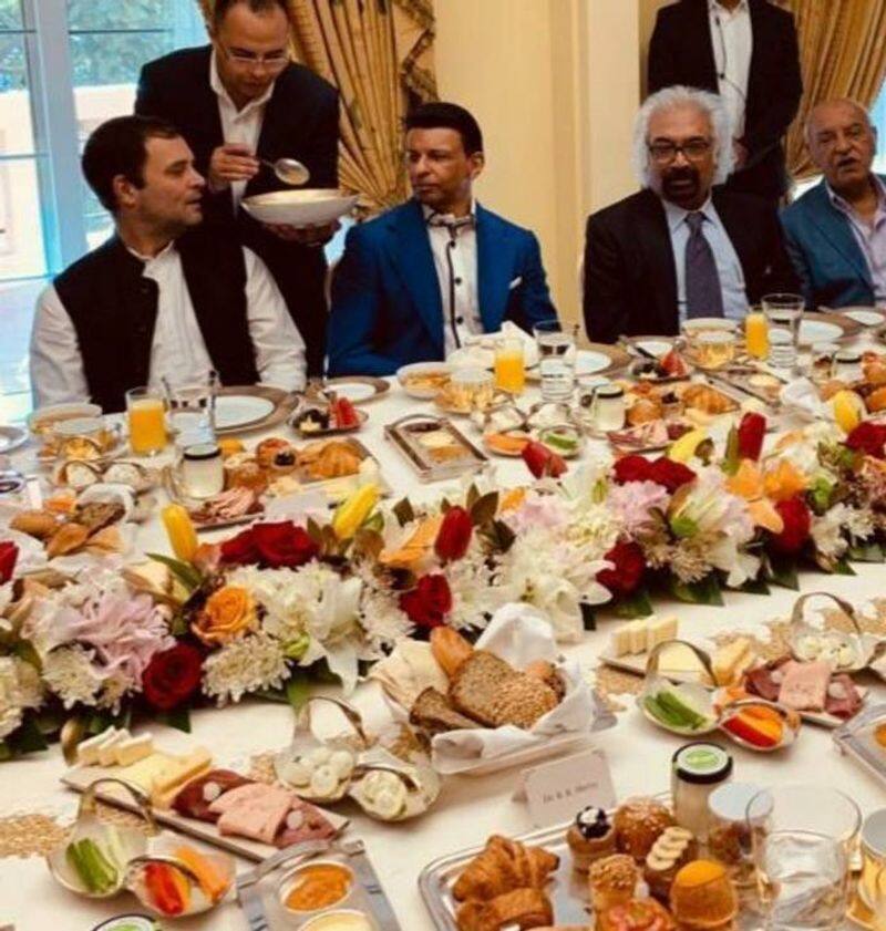 Rahul Gandhi Eat Beef Food at Dhubai